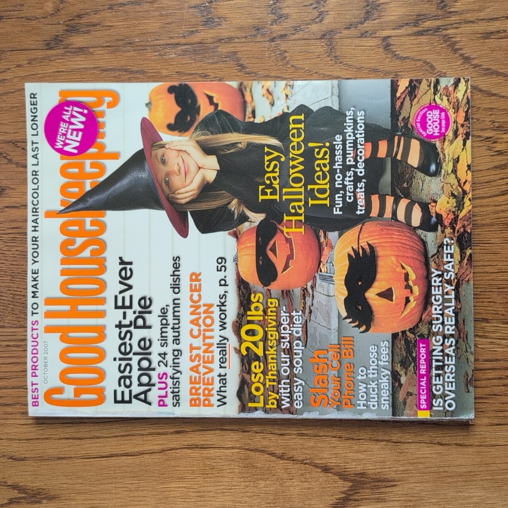 Good Housekeeping Magazine October 2007 Easy Halloween Ideas!